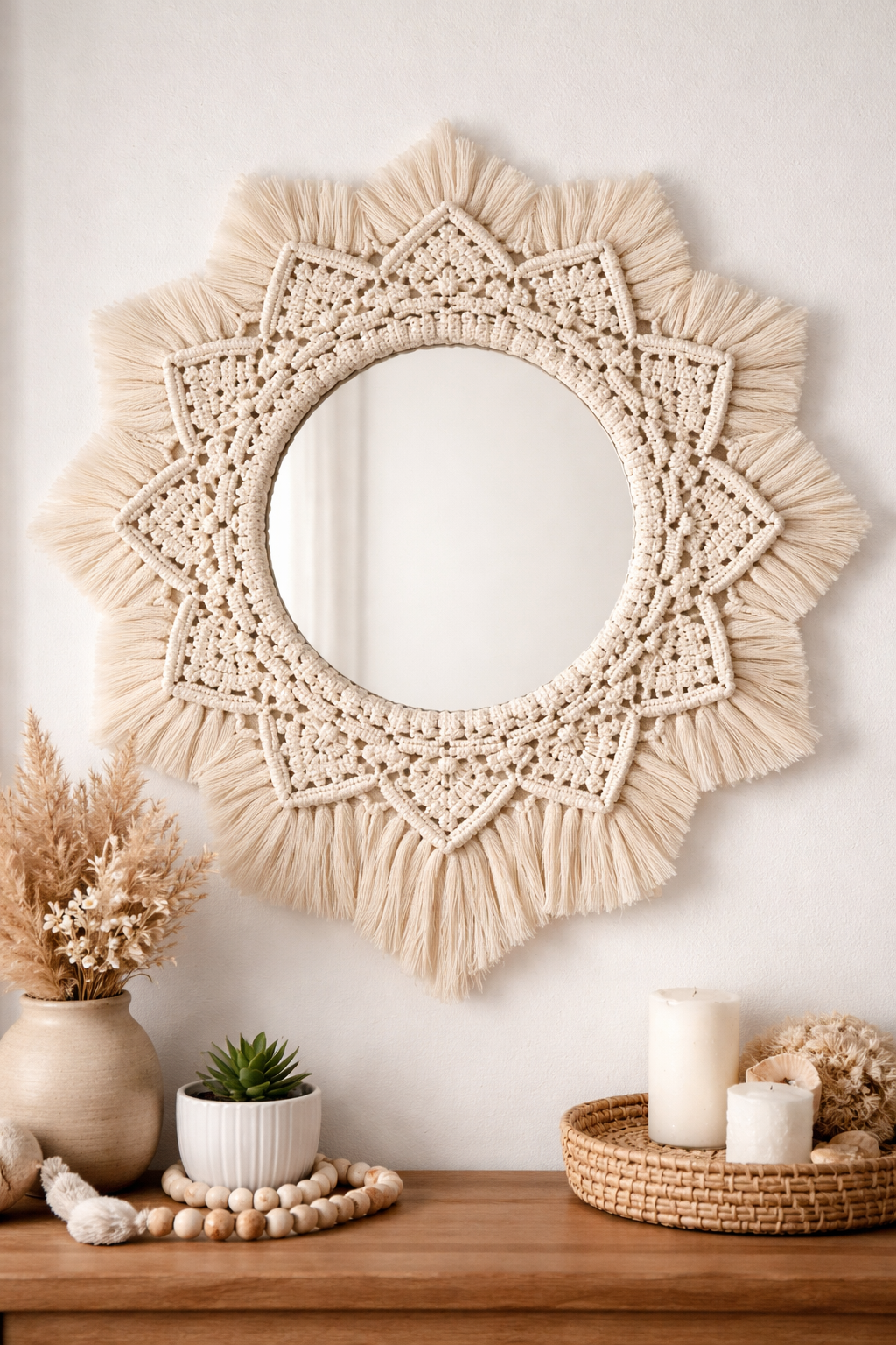 ChatGPT Image Mar 2, 2026, 02_25_10 AM Macrame Mirror - Image 1