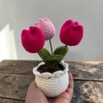 Crochet Tulip Pot – Handmade