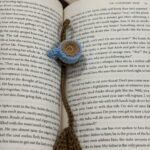 Handmade crochet coffee cup bookmark