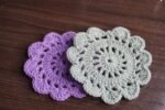 Handmade Crochet Coaster Set – Floral Knit Mug Mat | Table Decor Coasters - Image 3