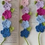 crochet flower bookmark handmade