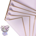 Purple Bouquet wrapping sheet