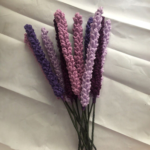 Handmade Crochet Lavender Flower Stem | Artificial Forever Lavender for Bouquets | Aesthetic Gift for Her, Home Decor & Special Occasions